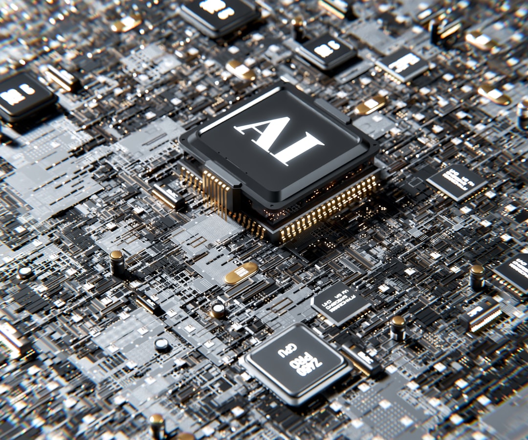 중국 AI 반도체 기업 Enflame의 상하이 증시 상장과 AI GPU 경쟁을 설명하는 AI 프로세서 이미지